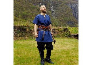 Viking tuniek korte mouwen in Blauw