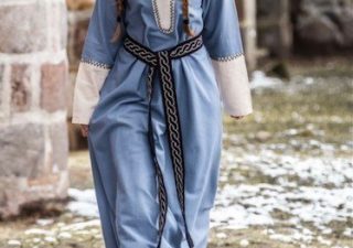 Viking Damesjurk Lagertha in blauw