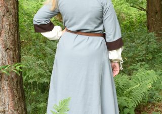 Wikinger, Frühmittelalterliches Kleid in Blaugrau/Braun aus den 6Jh.-9Jh.