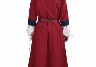 Wikinger, Frühmittelalterliches Kleid in Rot/Blau aus den 6Jh. - 9Jh.