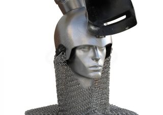 Vizierhelm met of zonder malienkraag, rond 1380