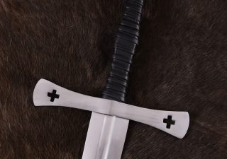 Mittelalterschwert Tewkesbury Schwert mit Scheide, 15. Jh., Schaukampfschwert, SK-B Klasse