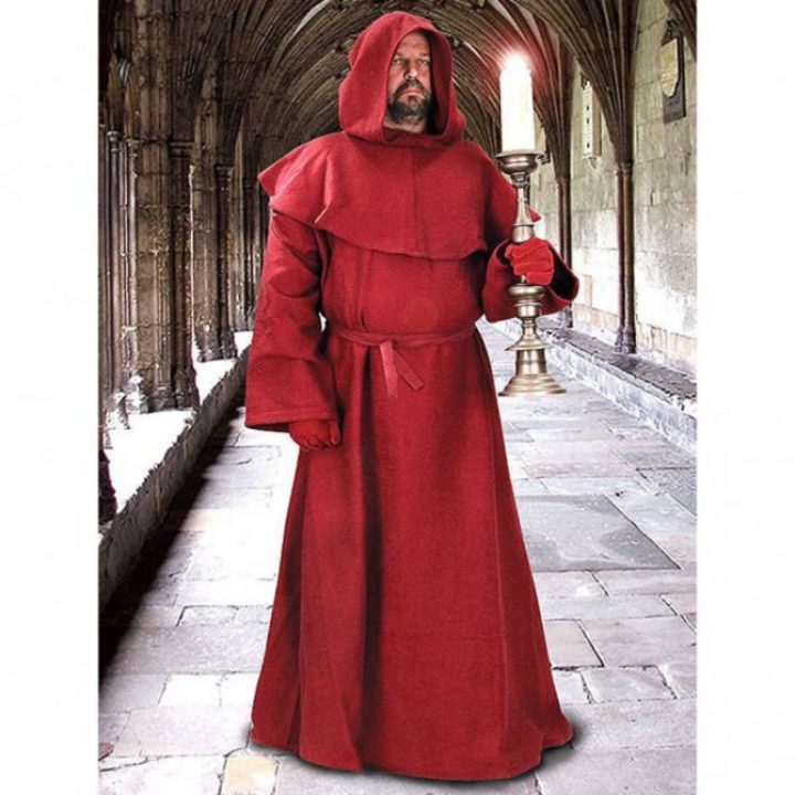Middeleeuwse Inquisitor Pij in Karmijn Rood