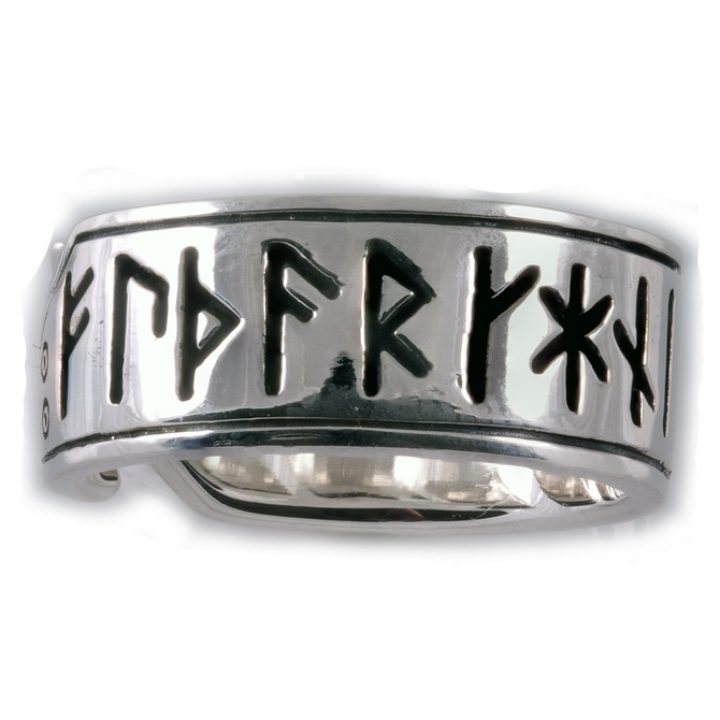 Viking Runen Ring Zilver (925er) Groot