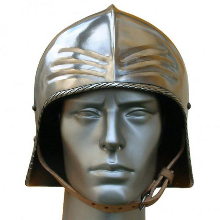 Duitse Sallet Helm 15e eeuws met versiering