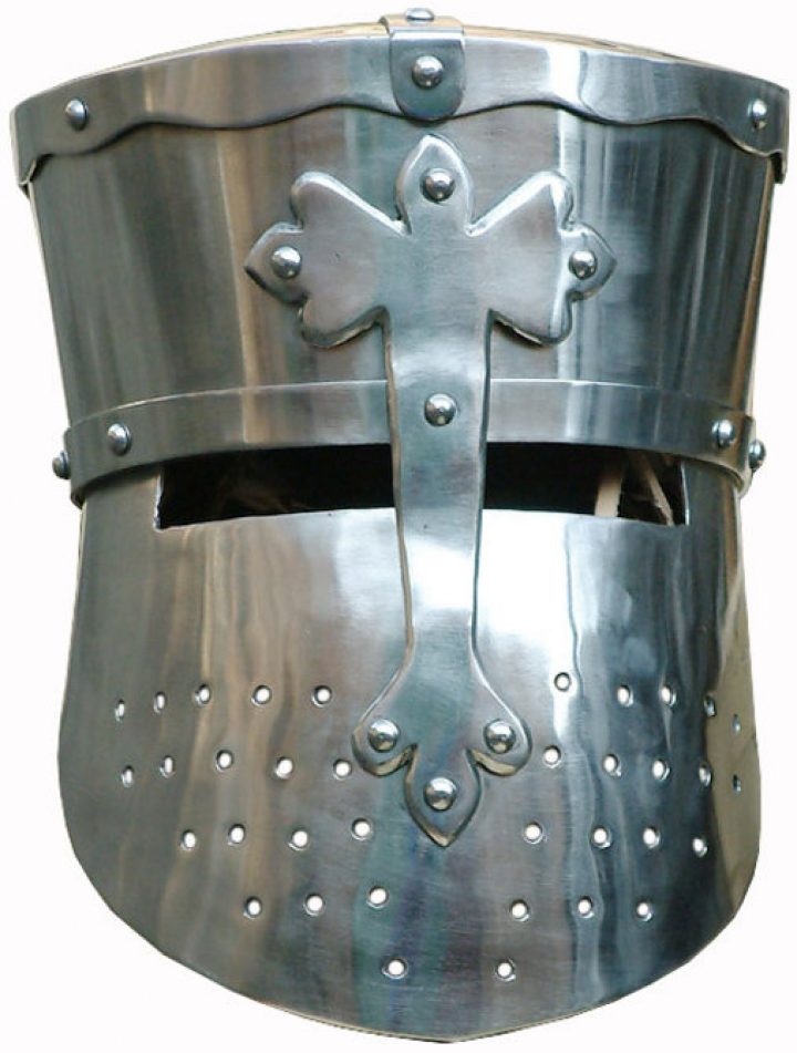 Deutscher Kreuzritter Topfhelm 