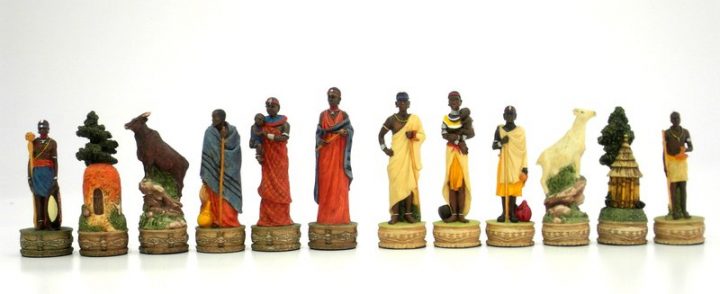 Masai Tribe Schachfiguren