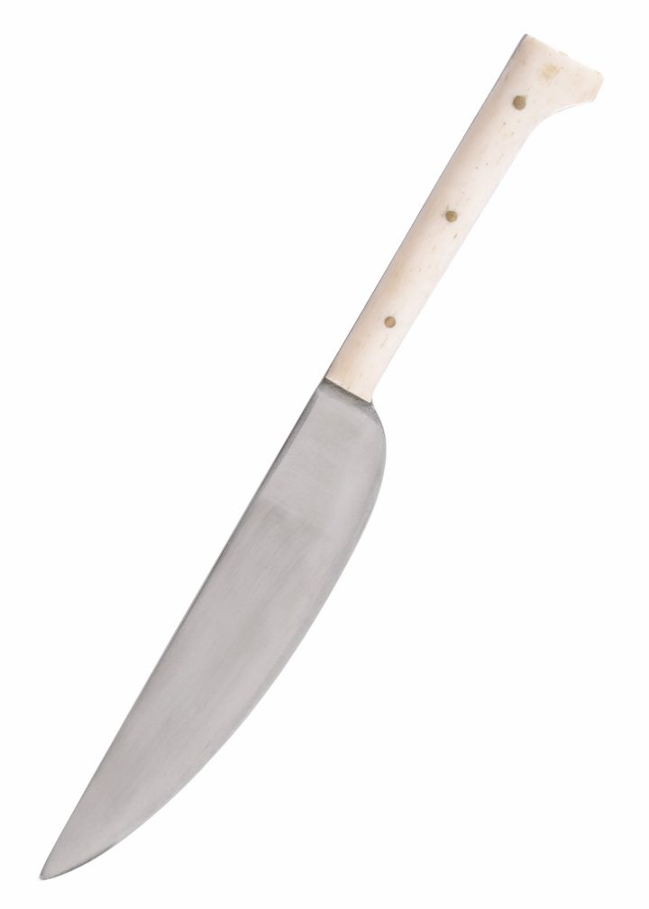 Messer mit brauner Lederscheide, ca. 23cm