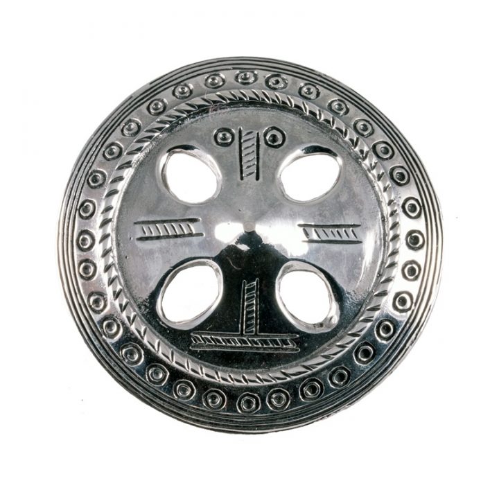Viking Rond Fibula in Zilver (925er)