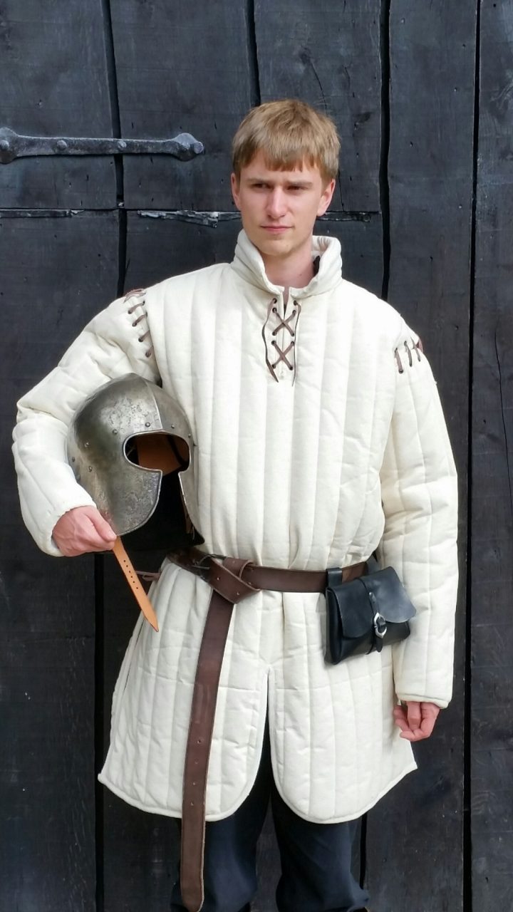 Gambeson - Aketon in Natuurkleur met Afneembare Armen