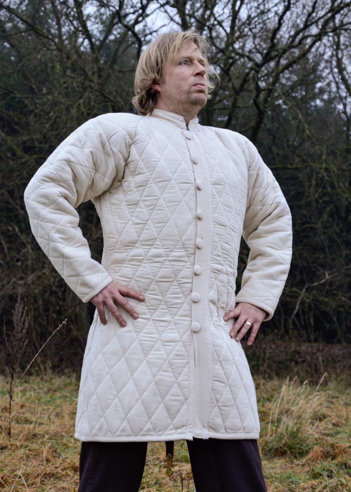 Gambeson - Aketon, Natuurkleur, laat Middeleeuws