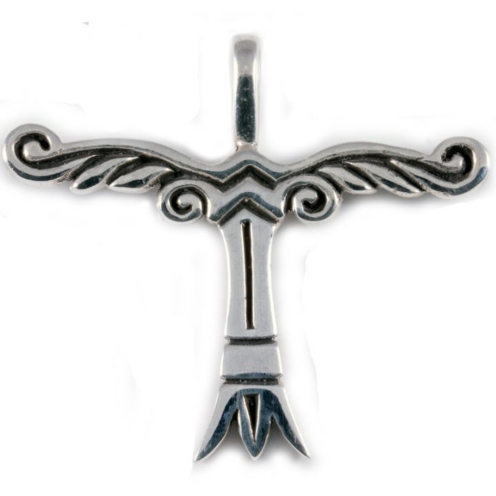 Germanic  Irminsul Anhanger Silber Gross