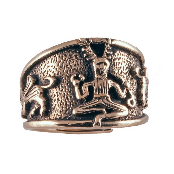 Keltischer Ring Bronze Gross