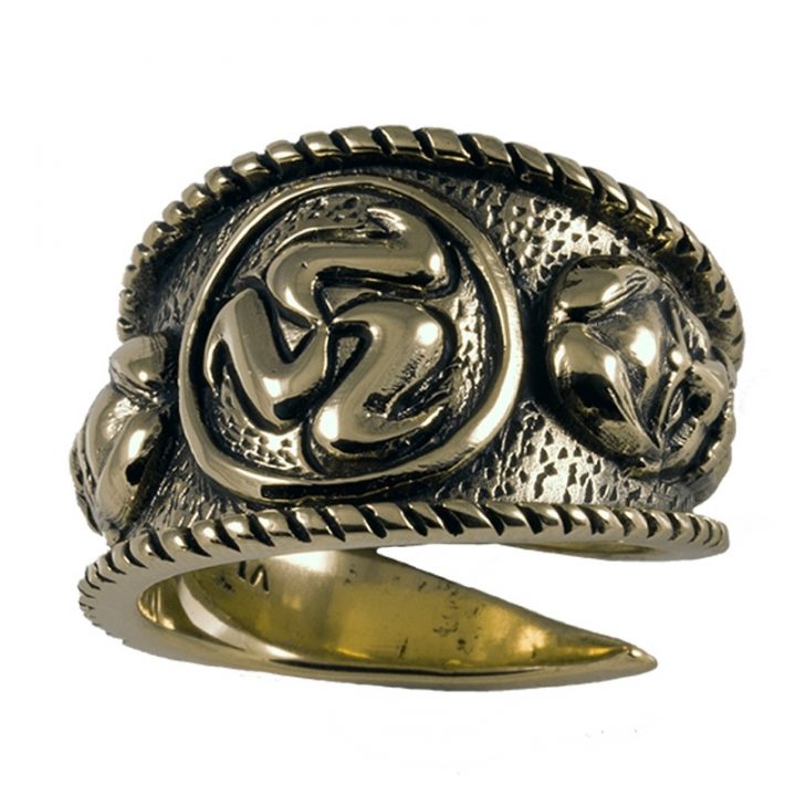 Keltischer Ring Bronze Gross