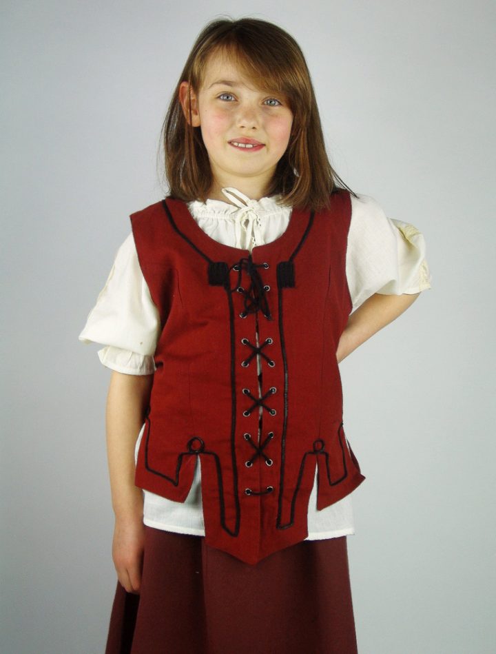 Kinder Vest in Rood