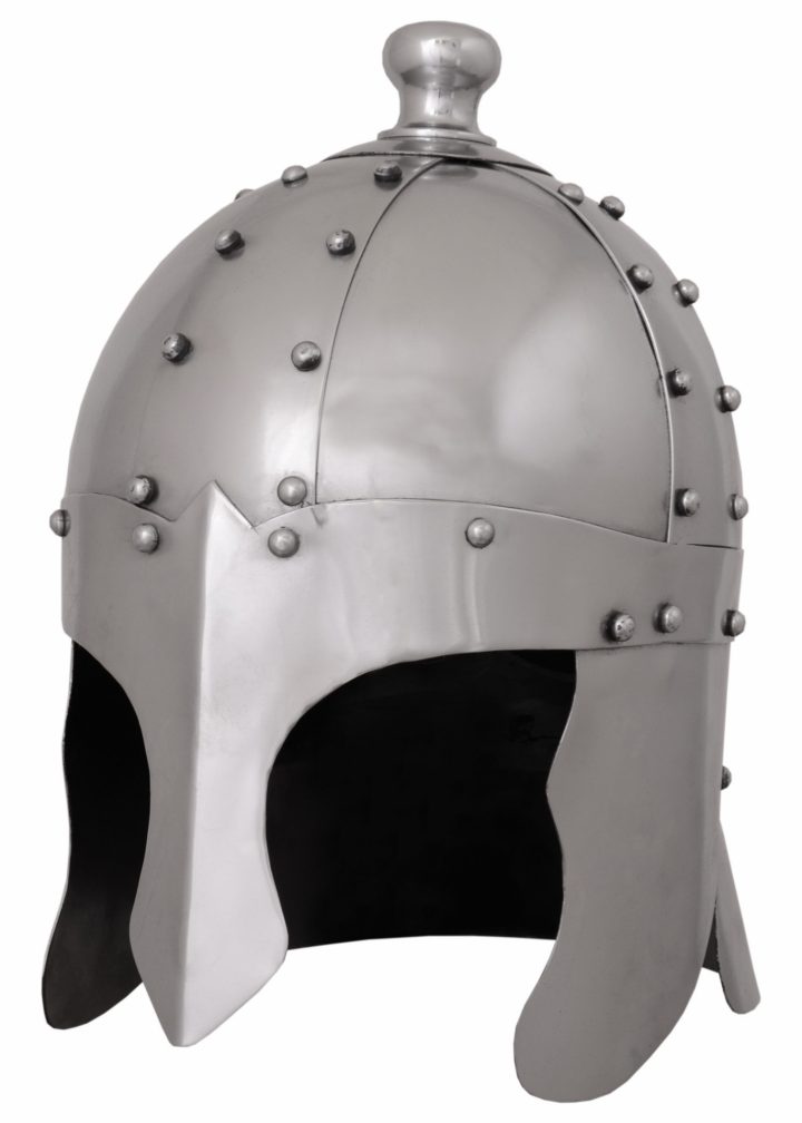 King Arthur-helm, 1,2 mm staal, met lederen voering