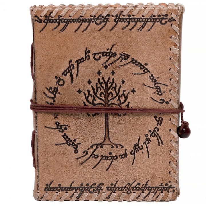 Leder Notizbuch the Middle Earth mit patiniertem Papier