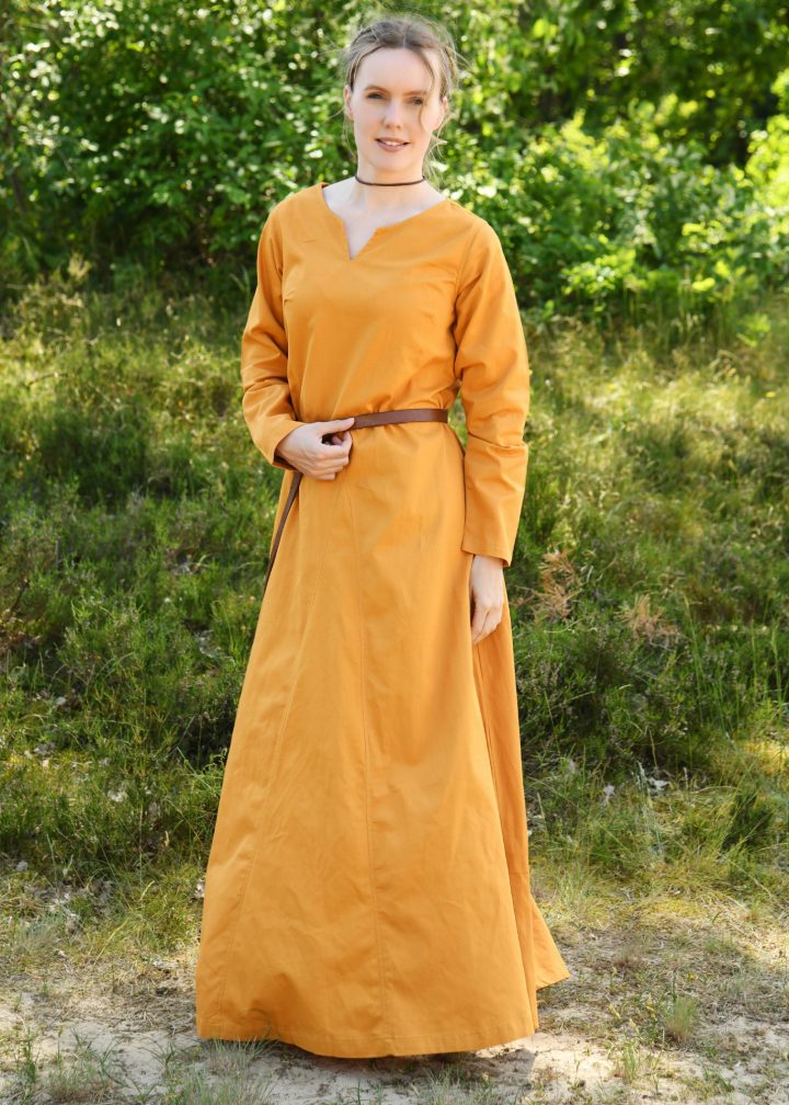 ​Leichtes Mittelalter Kleid, Wikingerkleid, senfgelb.