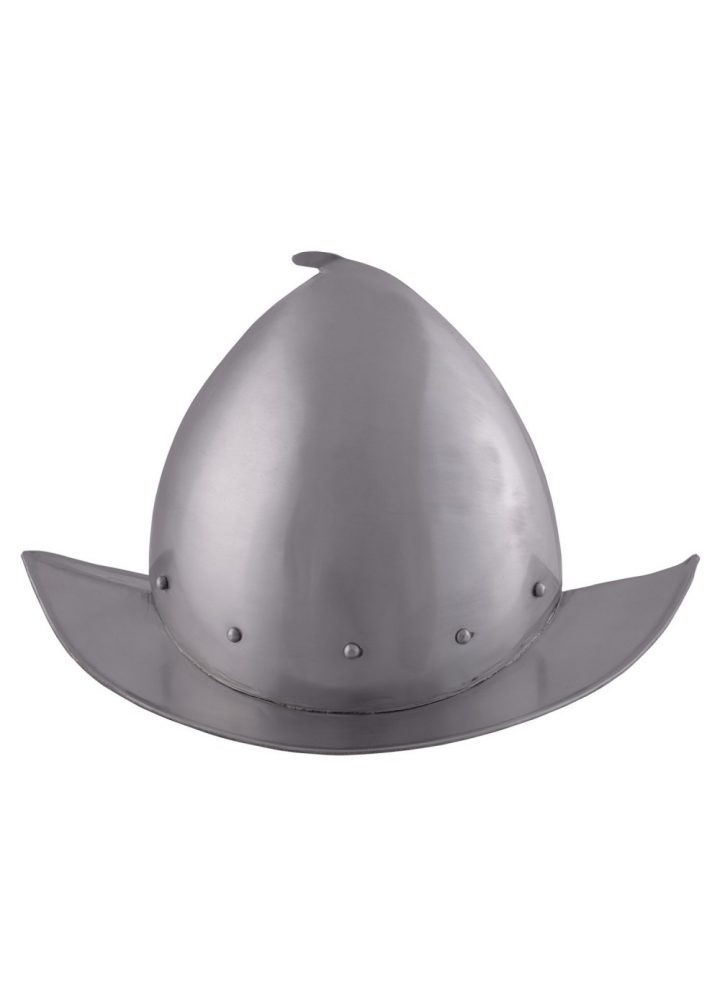 Spitse Morion Helm met leren voering 16e eeuws