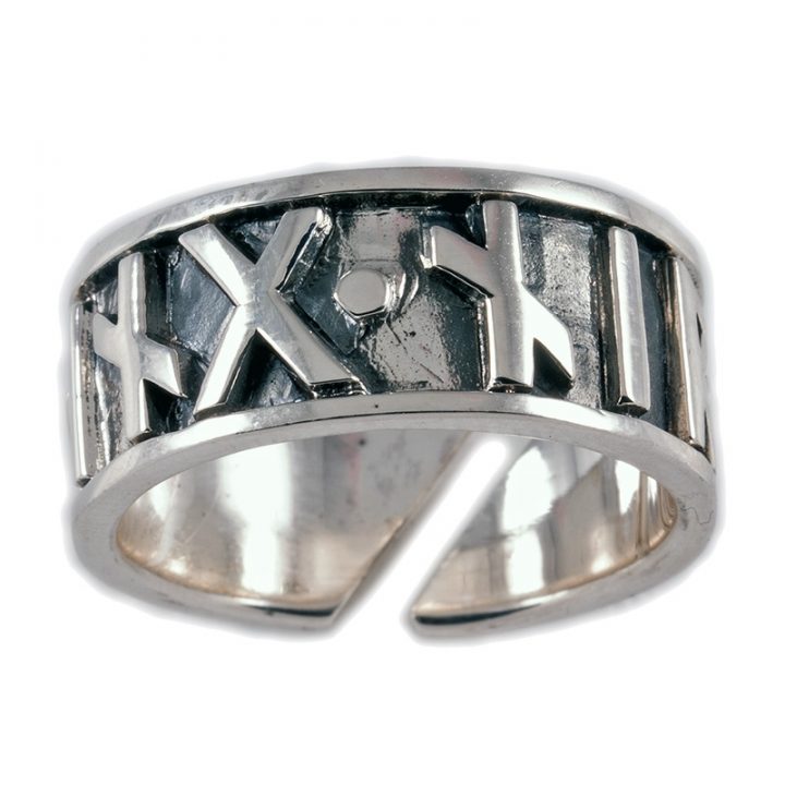 Viking Runen Ring Zilver (925er) Groot