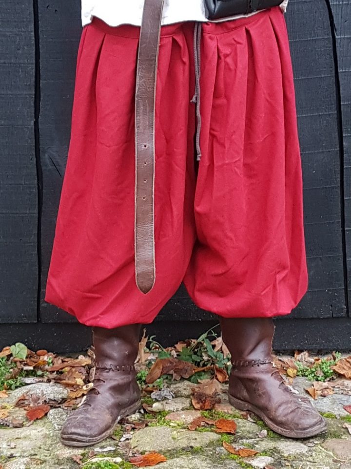 Viking Rusvik Broek, Linnen in maat XL in Rood