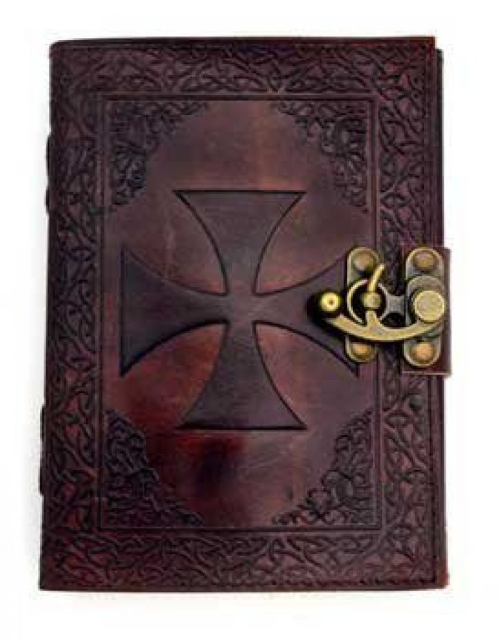 Mittelalter Templar Lederbuch