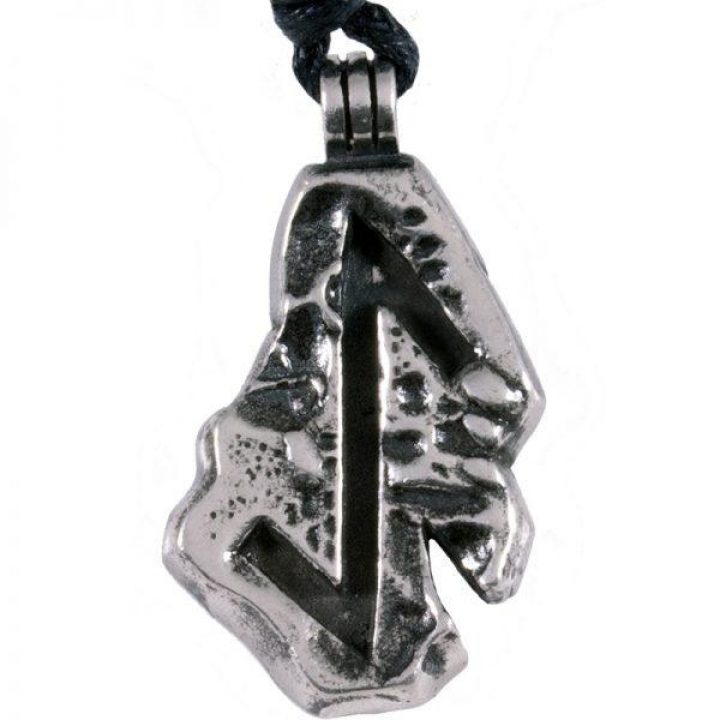 Viking Runen Hanger Tin, Verandering, Initiatie, Angst voor confrontatie, een Kruispunt, Dood en Transformatie