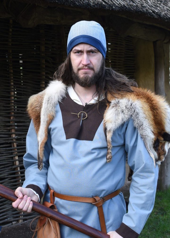 ​​Viking Birka Muts Visgraad Blauw maat M