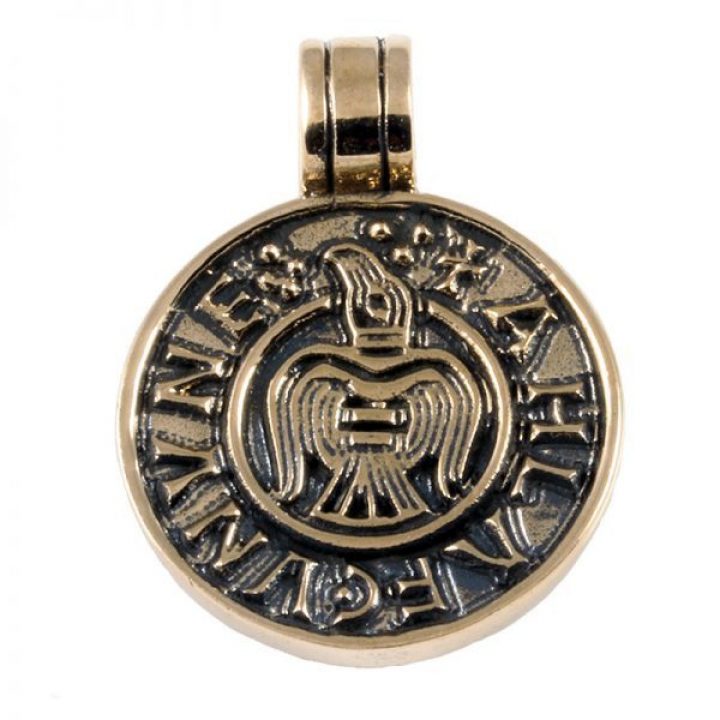 Wikinger Raven Coin in Bronze