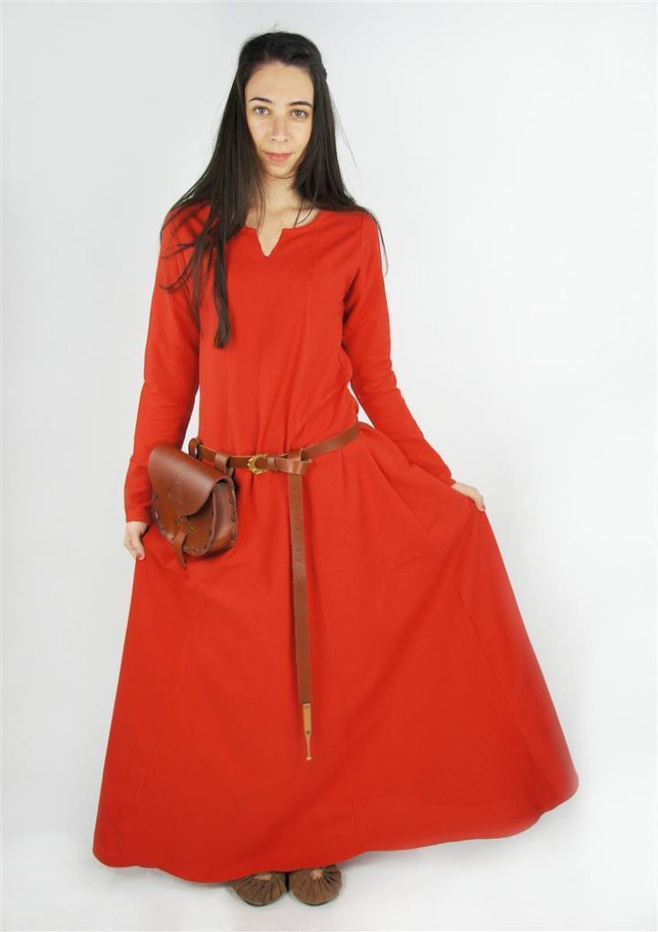 Viking Dames Onderkleed in Rood