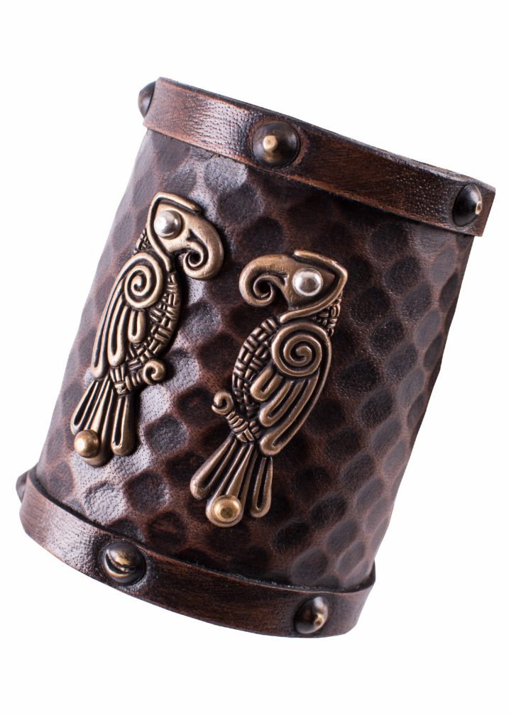 Viking Armband met Raven Hugin en Munin