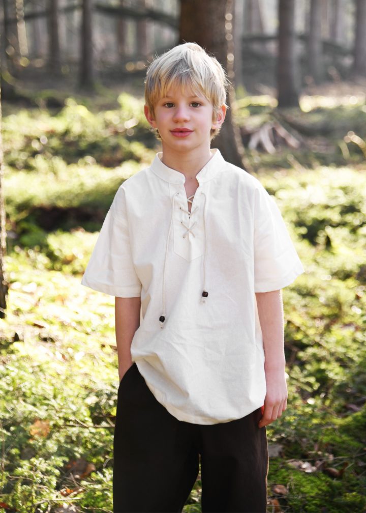 Middeleeuwse Kindershirt in Natuurlijke kleur