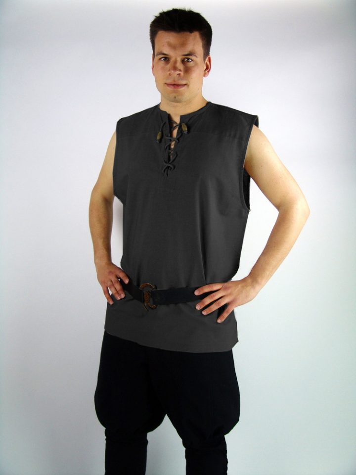 ​Mittelalter Bluse in Schwartz