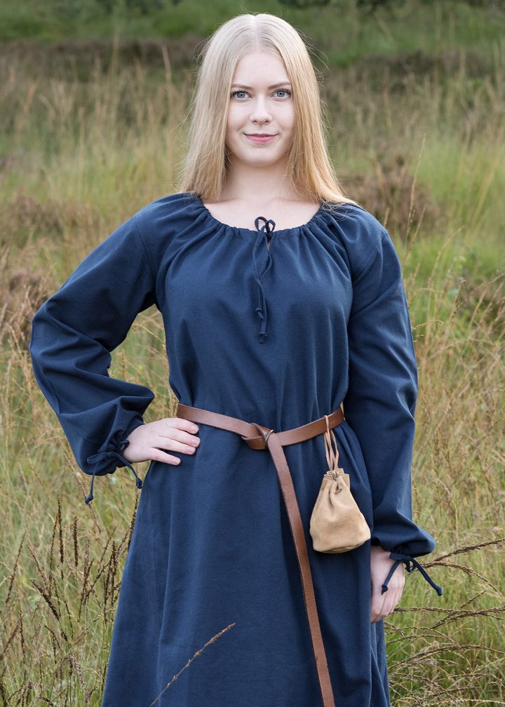 Mittelalterkleid, Unterkleid in Blau