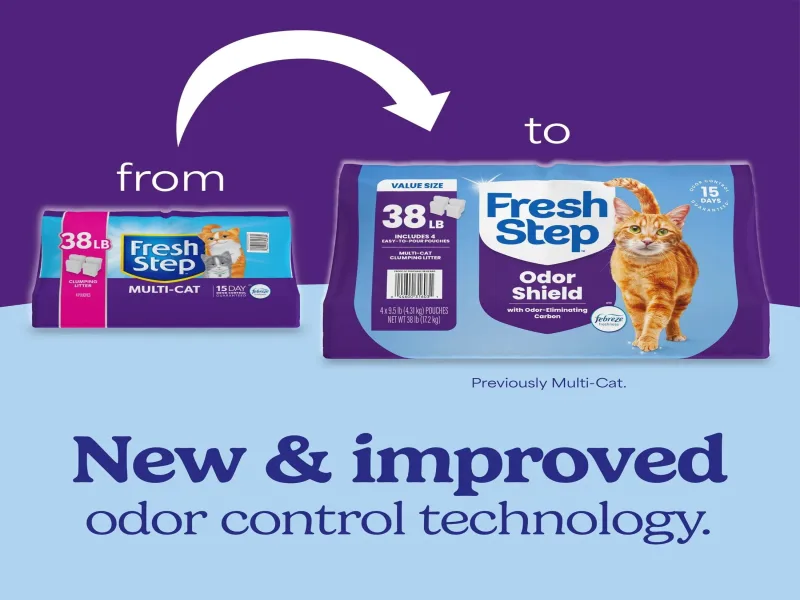 Fresh Step Multi-Cat Scented Clumping Cat Litter with the Power of Febreze, 38 lbs - Image 10