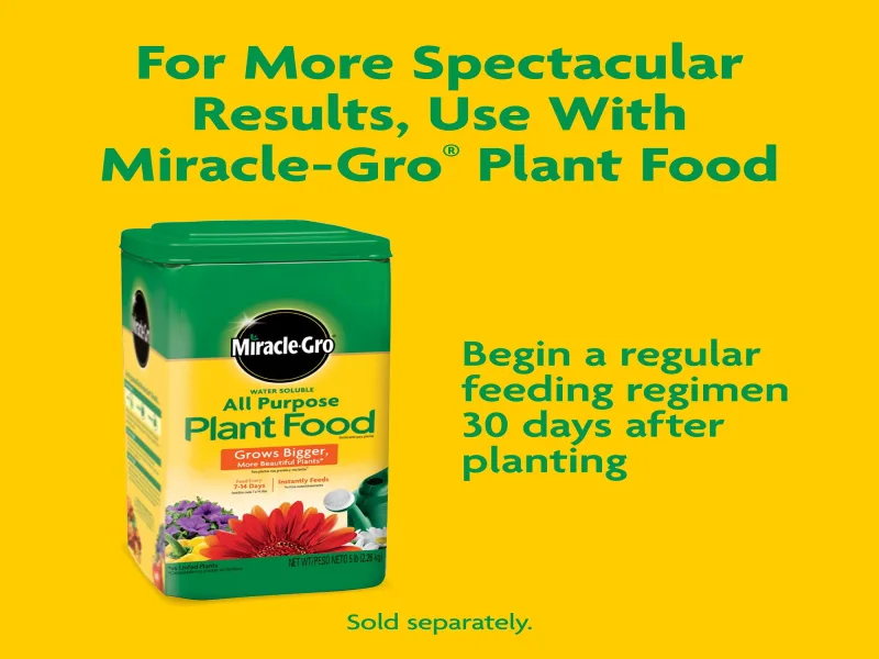 Miracle-Gro Potting Mix, For Indoor or Outdoor Potted Plants, Flowers, Shrubs, 50 qt.