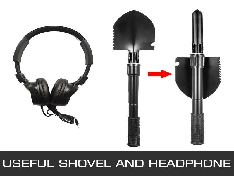 KFFKFF Metal Detector, Deep Sensitive Headphone Shovel 7.5KHz MD-3010 Metal Detector - Image 6