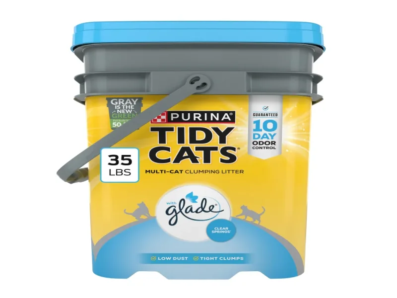 Purina Tidy Cats With Glade Clear Springs Scented, Odor Control, Clumping Multi-Cat Litter
