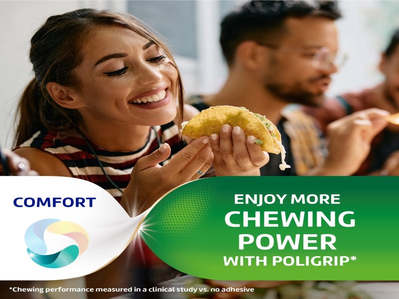 Super Poligrip Original Formula Zinc Free Denture and Partials Adhesive Cream, 2.4-Oz Twin Pack (4.8-Oz Total), for Adults - Image 5