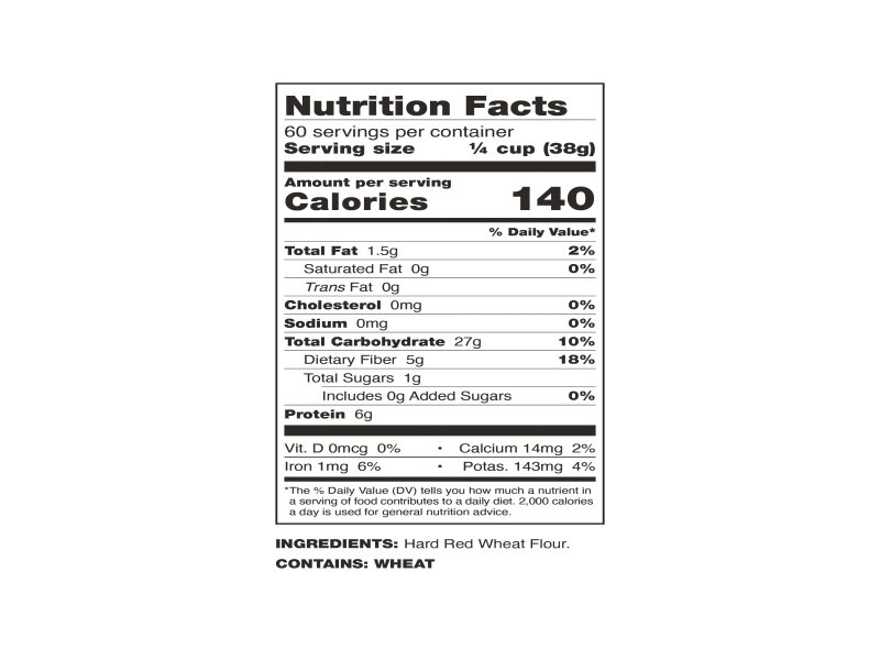 Wheat Montana Bakery, Bronze Chief Whole Wheat Flour, Non-GMO Verified, Certified Kosher, 5 lbs - Image 3