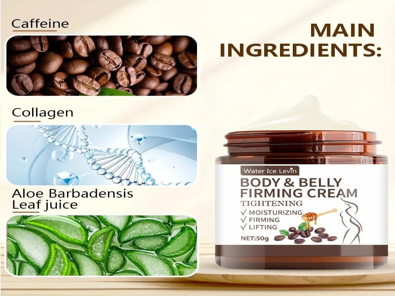 Abdominal Control Firming Cream - 60g, Plant Extract Deep Moisturizing and Moisturizing, Alcohol-Free, Suitable for All Skin Types, No Spices, Enhances Skin Elasticity - Image 3