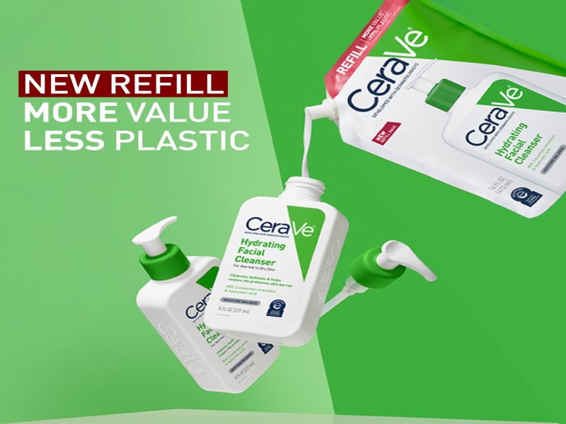 CeraVe Hydrating Facial Cleanser for Normal to Dry Skin, Refill 16 fl oz - Image 6