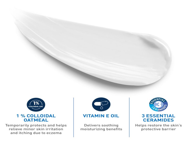 CeraVe Baby Eczema Relief Cream with 1% Colloidal Oatmeal to Soothe & Calm Itchy Skin 5 oz - Image 4