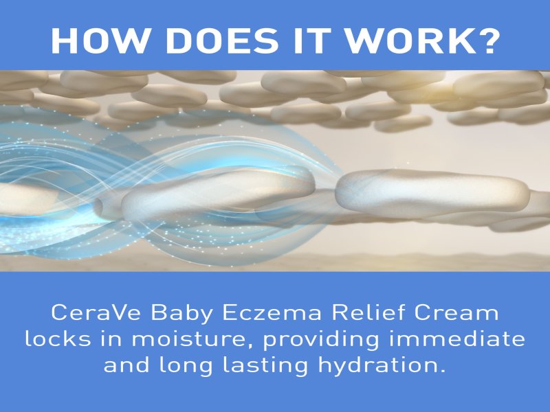 CeraVe Baby Eczema Relief Cream with 1% Colloidal Oatmeal to Soothe & Calm Itchy Skin 5 oz - Image 5