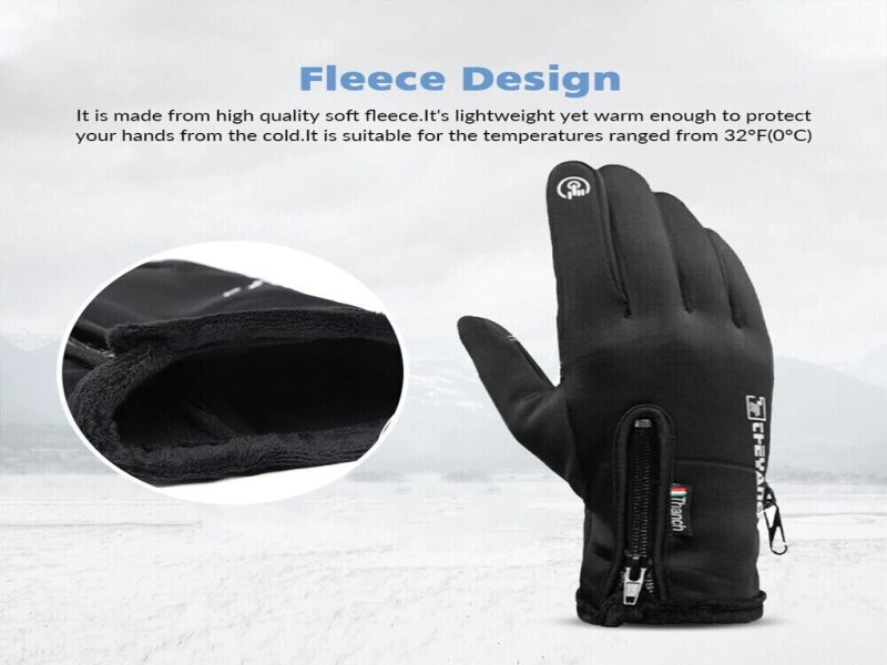 M-XXL USB Touch Screen Gloves Heated Motorcycle Gloves Cycling Running Ski Winter Gloves Hiking Walking Anti-Slip Glove - Image 3