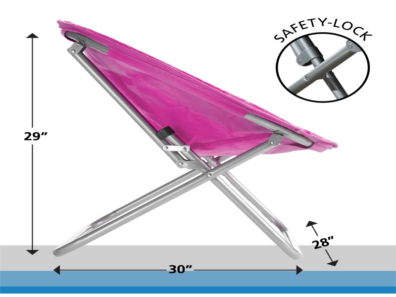 Mainstays Faux Fur Saucer™ Chair, Pink - Image 3