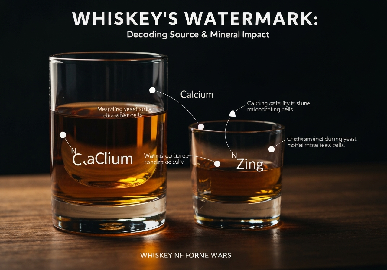 An infographic showing the chemical symbols for Calcium, Magnesium, and Zinc and how they interact with yeast cells during the fermentation process.