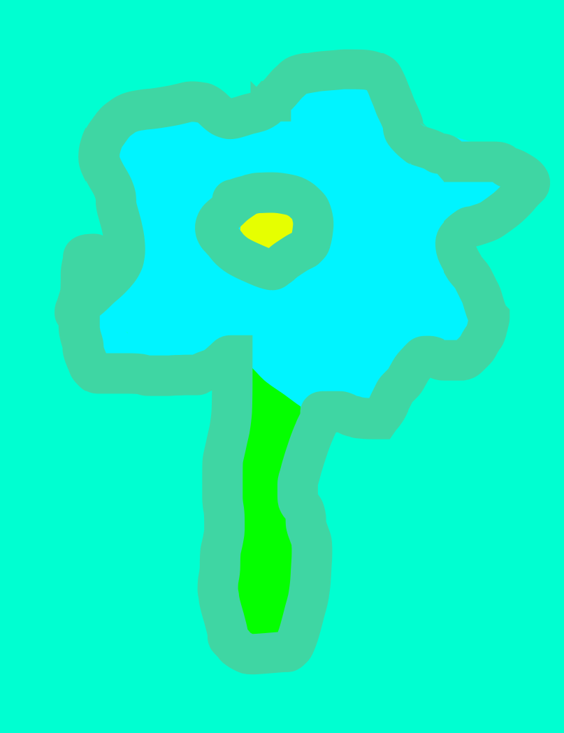 Blue flower