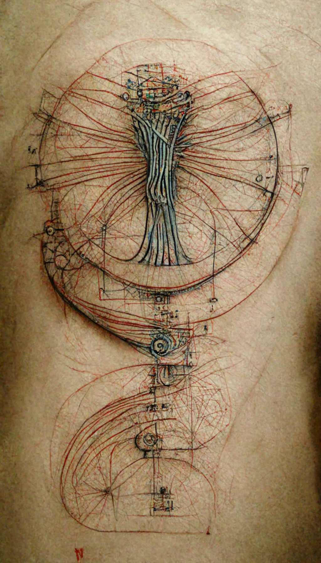 M-Bot's schematic tattoo from the books illustration - tattoo by Sam  Kitchiner : r/brandonsanderson