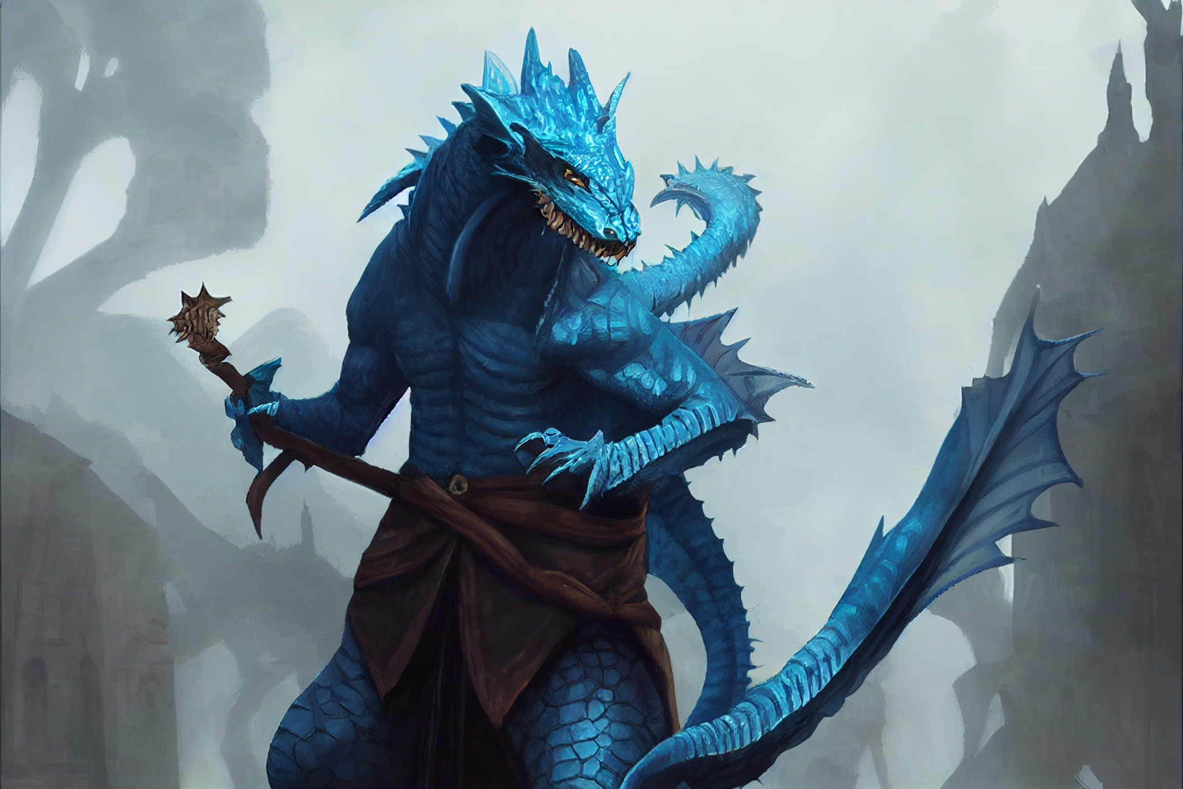 blue dragonborn dandd